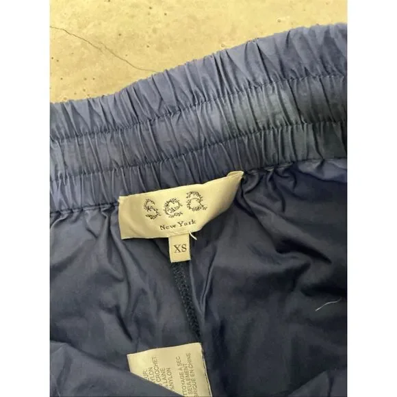 Sea NY Crochet Side Stripe Shorts | Navy in XS - Picture 3 of 6